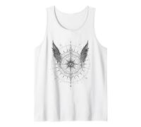 Boussole Ailée Œil Mystique Occultisme Sombre Débardeur