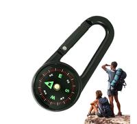 Boussole avec - Mini Outil de Navigation à Clipser, radiogoniomètre de Poche avec échelle Claire, Fixation par Boucle extérieure | Accessoire de Voyage pour la randonnée, Le Camping, l'alpi