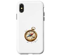 Boussole brisée Direction Perdu Concept Illustration Coque pour iPhone X/XS