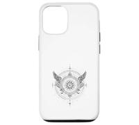 Boussole Céleste Ailes d'ange Vintage Zodiaque Coque pour iPhone 12/12 Pro