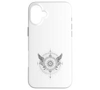 Boussole Céleste Ailes d'ange Vintage Zodiaque Coque pour iPhone 16 Plus