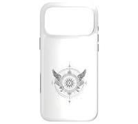 Boussole Céleste Ailes d'ange Vintage Zodiaque Coque pour iPhone 17 Pro Max