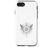 Boussole Céleste Ailes d'ange Vintage Zodiaque Coque pour iPhone SE (2020) / 7/8