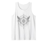 Boussole Céleste Ailes d'ange Vintage Zodiaque Débardeur