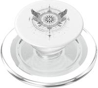 Boussole Céleste Ailes d'ange Vintage Zodiaque PopSockets PopGrip pour MagSafe
