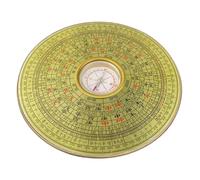 Boussole Chinoise en Alliage Ronde sans Couvercle, Décoration
