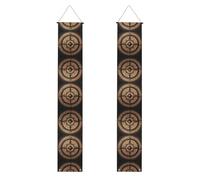 Boussole circulaire vierge imprimée bannières de bienvenue parfaites pour les décorations de remise de diplôme