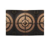 Boussole circulaire vierge pour impression de bannières de vacances et toiles de fond suspendues - Décorez facilement votre scène de fête