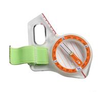 Boussole compacte avec règle de carte pour le camping, la randonnée, la chasse, comprend un design veilleuse, une barre graduée transparente, un cadran rotatif et des sangles de doigt