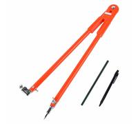 Boussole crayon de précision de charpentier - 40 cm - Réglable - Grand diamètre - Séparateurs réglables - Marquage et traçage pour le travail du bois