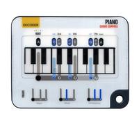 Boussole d'Accords Noisy Clan pour Piano - Guide de Notes de Piano Coulissant et Accessoire de Clavier Débutant - Apprendre les Accords de Piano Fondamentaux et la Théorie Musicale de Base