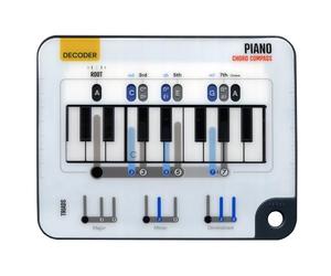 Boussole d'Accords Noisy Clan pour Piano - Guide de Notes de Piano Coulissant et Accessoire de Clavier Débutant - Apprendre les Accords de Piano Fondamentaux et la Théorie Musicale de Base