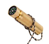 Boussole De Boîte D'allumettes En Laiton - Étui De Rangement De Pilules Étanche Porte-clés, Mini Conteneur De Survie | Support De Boîte De Transport Pour Fils De Pêche, Bouchons D'oreilles, Épices, Pi