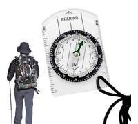 Boussole de Camping - Boussole de randonnée créative, Boussole en Acrylique pour équipement de Survie | Équipement de Survie en Camping, Boussole Portable pour la Navigation et la Lecture de Cartes,