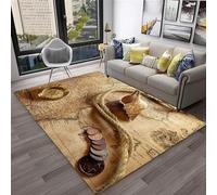 Boussole De Carte Rétro Tapis De Restaurant Imprimé en 3D 60 X 120 Cm - Tapis De Sol Antidérapant pour Porte Intérieure - Toucher Doux - Fibre De Polyester - Facile À Nettoyer - Convien -8524566795