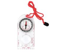 Boussole De Navigation avec Déclinaison Réglable, Boussole D'orientation avec Fonction Lumineuse, pour Lecture Carte, Expédition, Randonnée, Course D'orientation Et Survie