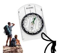 Boussole de navigation de randonnée - Instrument de navigation en plein air, boussole en acrylique pour | Équipement de survie de camping de haute précision Boussole portable, boussole
