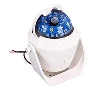Boussole de Navigation pour Bateau Marin, éclairage de Nuit, Support de Tableau de Bord pour Voitures, Navires, Caravanes, Blanc