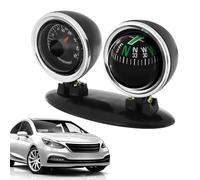 Boussole De Navigation Pour Véhicule - Boule De Guidage Du Tableau De Bord, Affichage De La Température, Outil De Recherche De Direction Précis, Construction | Fourniture D'orientation De