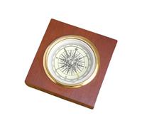 Boussole de navigation précise - Belle boîte en bois - Compas portable - Convient pour différents groupes d'âge - Localisateur de direction précis