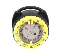 Boussole de plongée en ABS lumineuse, étanche, avec aiguille phosphorescente, pour exploration sous-marine (jaune)