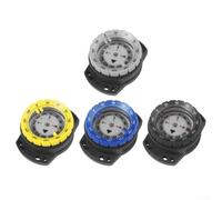 Boussole de plongée sous-marine avec matériau ABS lumineux et étanche, design compact et léger avec cordon élastique pour une fixation sûre pendant les activités aquatiques (noir)