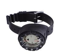 Boussole de Poignet Lumineuse Étanche Noire pour Camping et Randonnée | ABS Compact, Lecture Facile, Anneau Gradué, Bracelet Intégré, Format Portable, Usage Extérieur