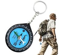 Boussole de prière - Boussole guide | Boussole de camping Allah pour l'extérieur | Décoration de prière direction pour camping, exploration, alpinisme, randonnée | Boussole avec loupe intégrée