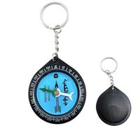 Boussole de prière Musulmane - Recherche de Qibla Portable | Porte-clés Allah Direction, équipement de Voyage Islamique, Outil de Navigation Religieuse, Cadeau Spirituel pour Le Camping, l'alpinisme,