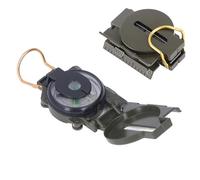 Boussole de randonnée, 7,7 x 5,9 cm / 3,03 x 2,32 Pouces Multifonction Backpacking Pouce Orientation Boussole Pliable Navigation à l'échelle Claire pour Les Voyages de Camping d'av