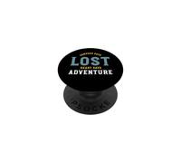 Boussole de randonnée Amusante Dit cœur Perdu Dit Aventure PopSockets PopGrip Adhésif