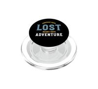 Boussole de randonnée Amusante Dit cœur Perdu Dit Aventure PopSockets PopGrip pour MagSafe