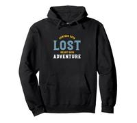 Boussole de randonnée Amusante Dit cœur Perdu Dit Aventure Sweat à Capuche