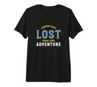 Boussole de randonnée Amusante Dit cœur Perdu Dit Aventure T-Shirt Haut de Gamme
