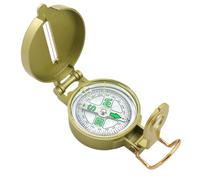 Boussole de randonnée, boussole de terrain en métal, carte portable de 7,4 x 5,3 cm, outil de navigation en plein air pour randonnée, camping, escalade, île et chasse