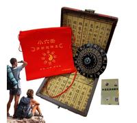 Boussole de randonnée, boussole d'extérieur, aide à la randonnée de camping Boussole d'orientation - Boussole solide Feng Shui pour une navigation précise pour une utilisation extérieure et