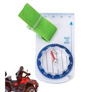 Boussole de randonnée d'orientation - Outil à échelle claire 90 x 46 x 10 mm, lecteur de carte PMMA, dispositif de navigation précis avec lignes de visualisation faciles | Boussole portable pour le ca