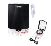 Boussole de randonnée - Une boussole miroir lumineuse qui est facile à voir même la nuit et un outil de navigation confortable qui vous permet de vérifier la direction exacte avec un design qui vous