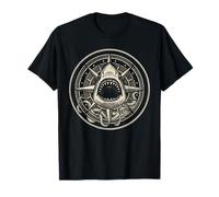 Boussole de Requin Vintage - Motif : Rose et explor T-Shirt