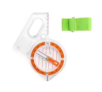 Boussole de survie avec échelle échelle pour randonnée, course d'orientation, camping, règle de carte de pouce pour la lecture