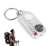boussole de survie - Outil multifonction thermomètre, dispositif de guidage extérieur | Petite aide à la navigation de randonnée et de camping, équipement compact et léger, accessoire