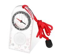 Boussole de Survie Professionnelle Transparente Bouss Survie Remplie Liquide Déclinaison Réglable Marques Luminescentes Règle Cartographique pour Randonnée Orientation INCL. Sangle Nylon
