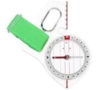 Boussole de Type Pouce Portable pour Orientation, Carte et Randonnée | Acrylique Vert, Lignes D’alignement sur Carte, Facile à Emporter, pour Scouts et Garçon Fille