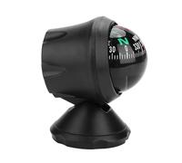 Boussole de Voiture, Boussole électronique Réglable de Nuit, Boussole de Bateau, Support de Tableau de Bord, Boussole Numérique pour Voiture, Bateau, Véhicule, Bateau, Noir 2,2 X