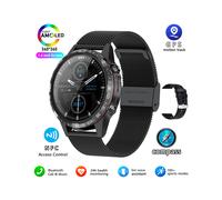 (Boussole d'extérieur argentée) 2025 NOUVELLE montre connectée GT45 pour adultes, appels Bluetooth,