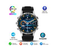 (Boussole d'extérieur, bracelet en silicone noir) 2025 NOUVELLE montre connectée GT45 pour adultes,