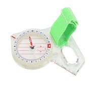 Boussole d'orientation à échelle Claire, Boussole à Pouce Multifonction ABS avec Point Lumineux pour Le Camping d'aventure