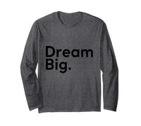 Boussole Dream Big - Texte Noir Manche Longue