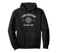 Boussole du lac Ontario EST 1615 Grands Lacs du Canada Sweat à Capuche