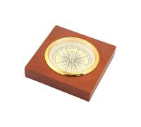 Boussole en bois portable - Outil d'apprentissage géographique - Résistant à la corrosion - Pour un guidage précis - En plein air - Portable - Voyage